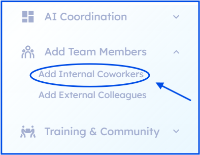 Add team member page screenshot