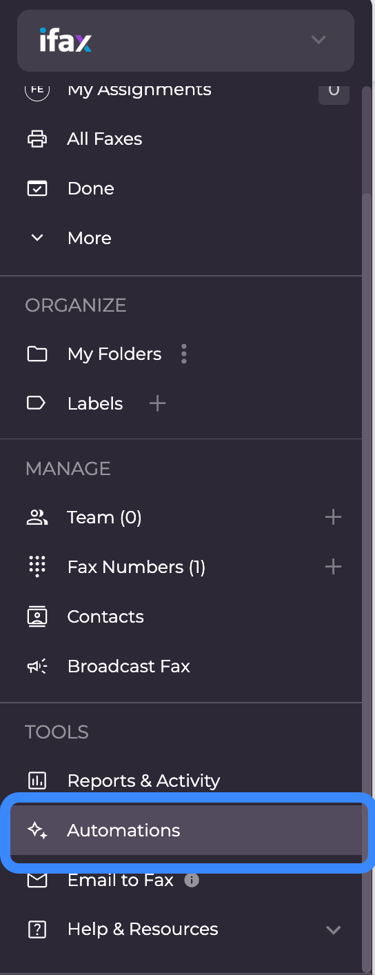 iFax integration plugin screenshot