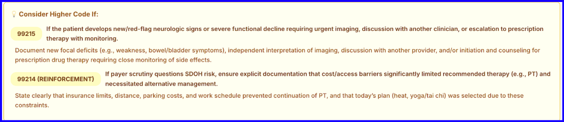 Undercoding alert