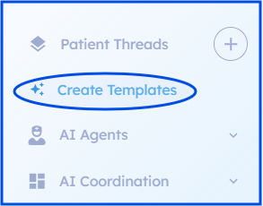 Create Templates navigation