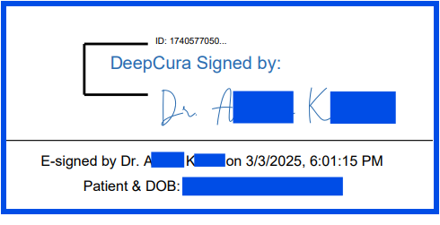 E-signed note ready to share