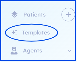 Templates navigation in sidebar